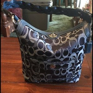 Coach Bag With Braided Leather Strap